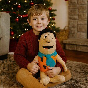 Vintage Fred Flintstone Plush Doll | Hanna-Barbera The Flintstones | 2002